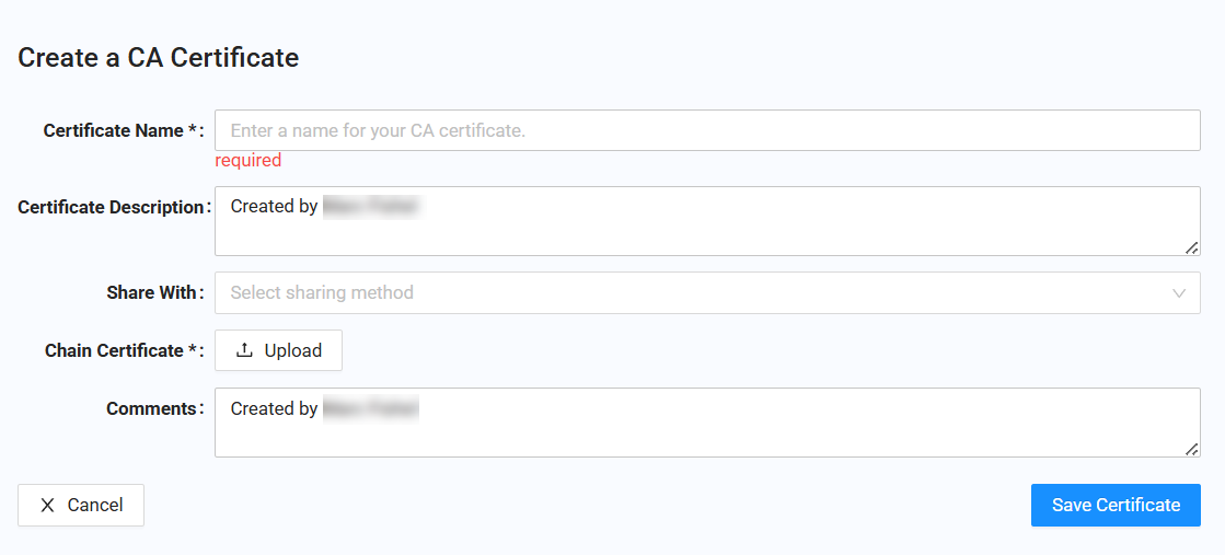Create CA Certificate